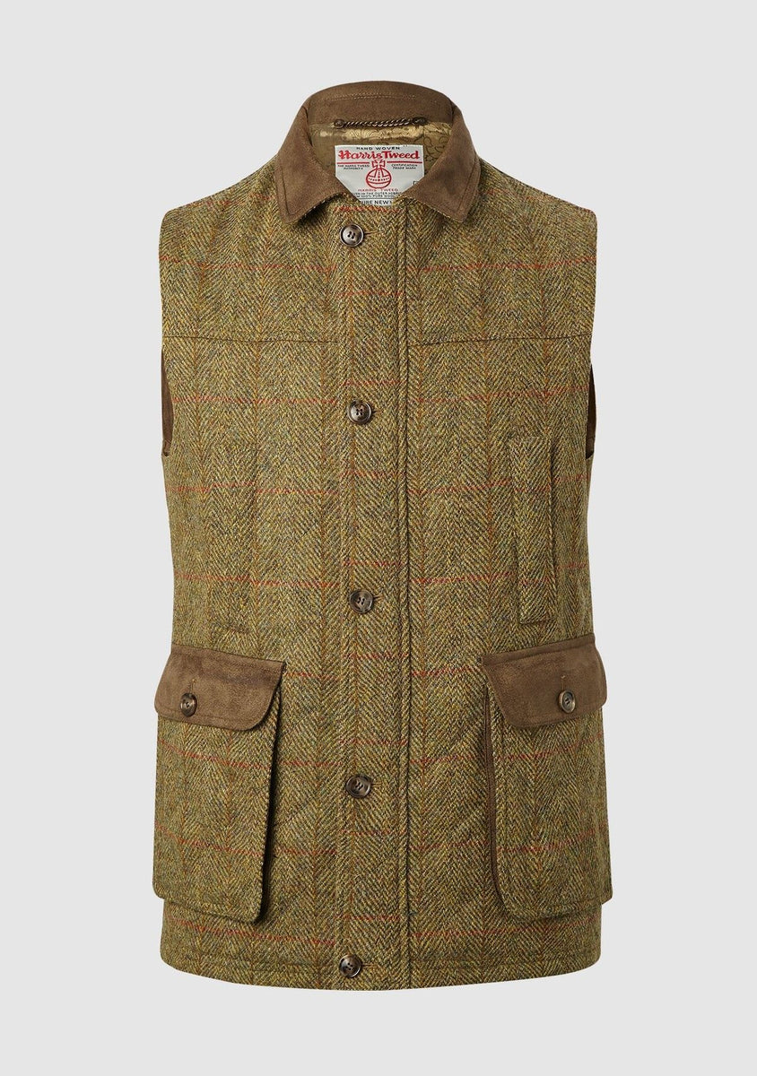 Harris Tweed Chuck Country Gilet - Mustard – Bobcaygeon British