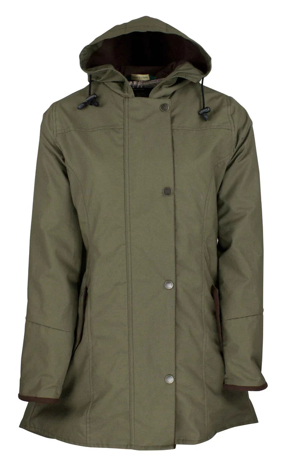 Oxford Blue Ladies Hooded Katrina Discovery in Classic Olive