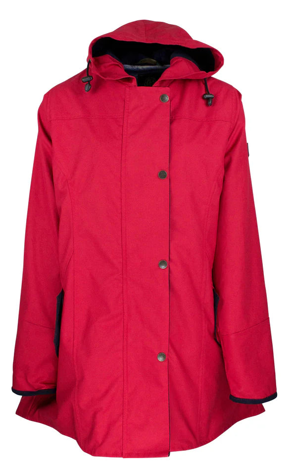 Oxford Blue Ladies Hooded Katrina Discovery in Gorgeous Red