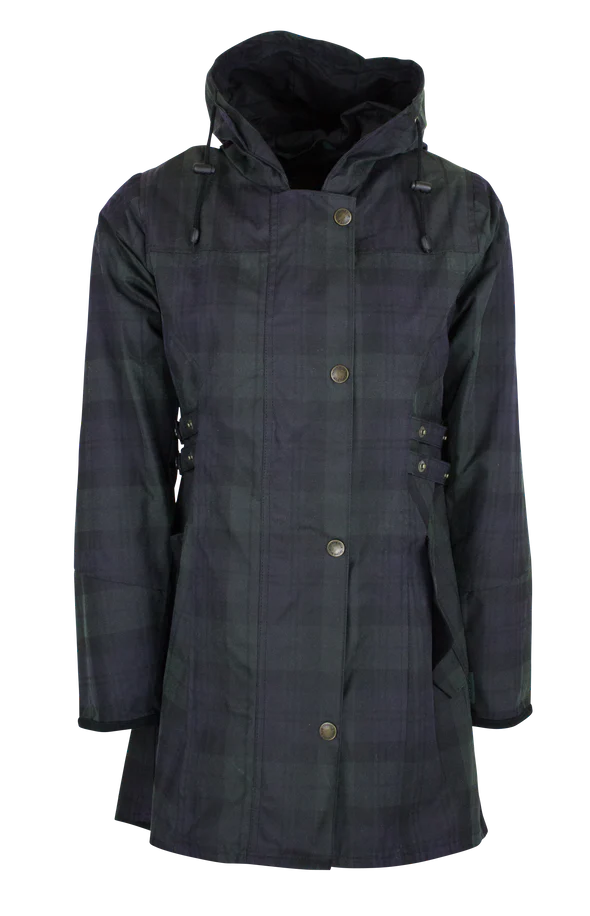 Oxford Blue Ladies Hooded Katrina in Waxed Tartan – Bobcaygeon