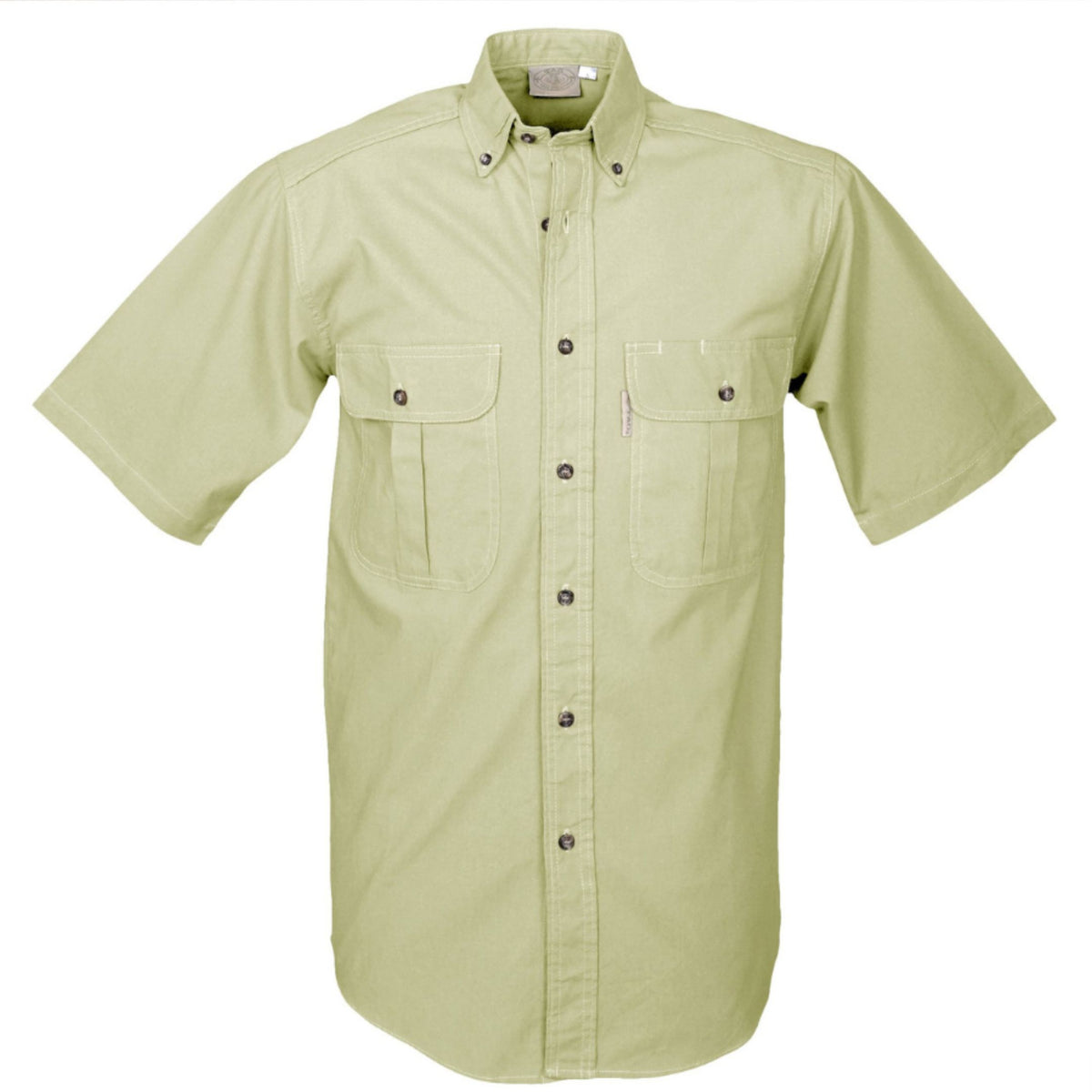 Men's Khaki Safari Short Sleeve Shirt Columbia - Depop