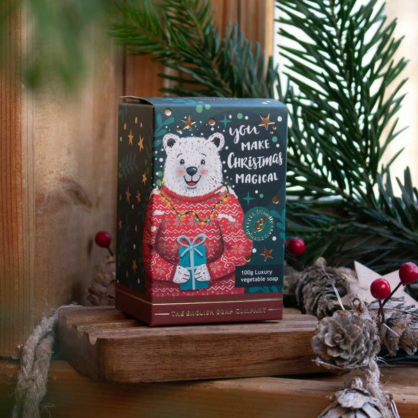 Christmas Polar Bear Mini Soap