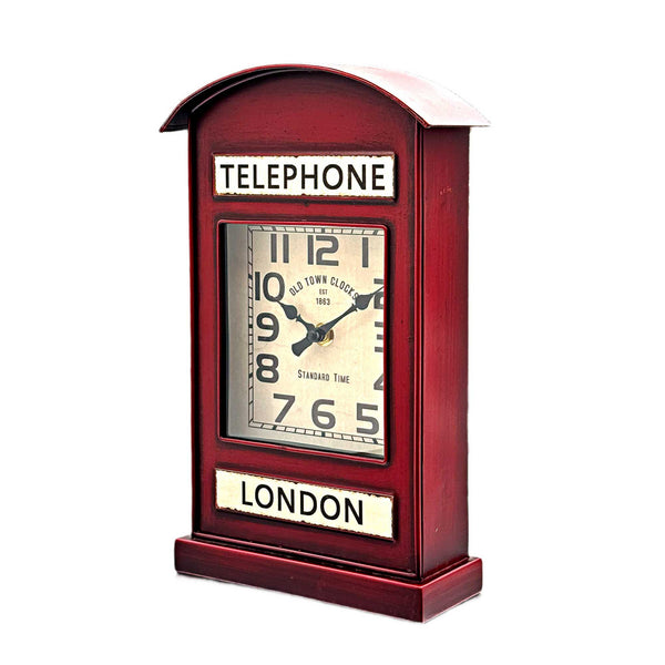London Telephone Table Clock