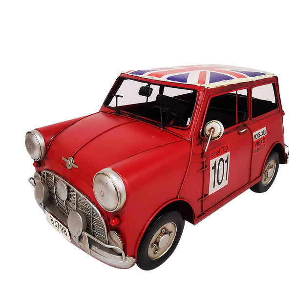 Classic Red Mini Metal Car Model