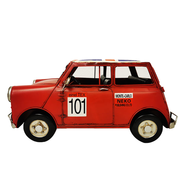 Classic Red Mini Metal Car Model