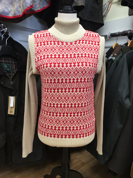 Ladies 100% Wool Sleeveless Sweater Vest