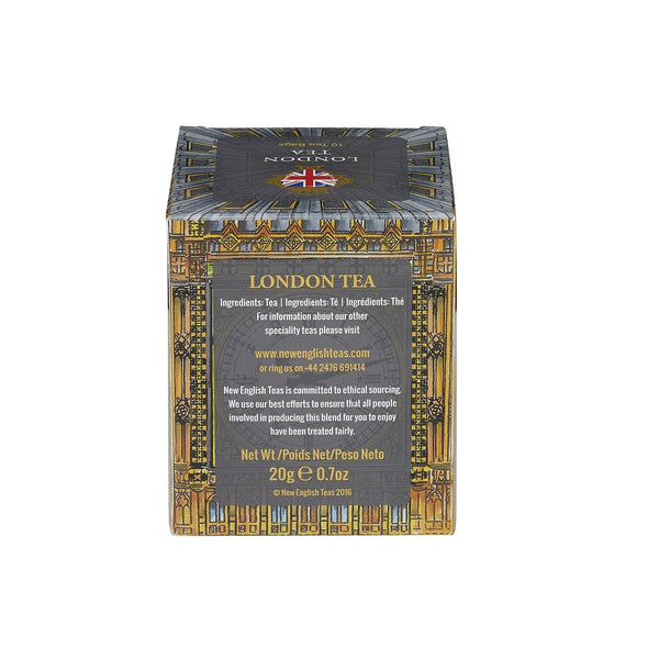English Sights Big Ben 10 Teabag Box showing back of box.
