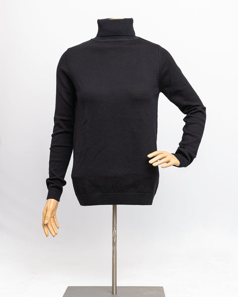 Ladies Extra Fine Merino Wool Roll Neck Jumper