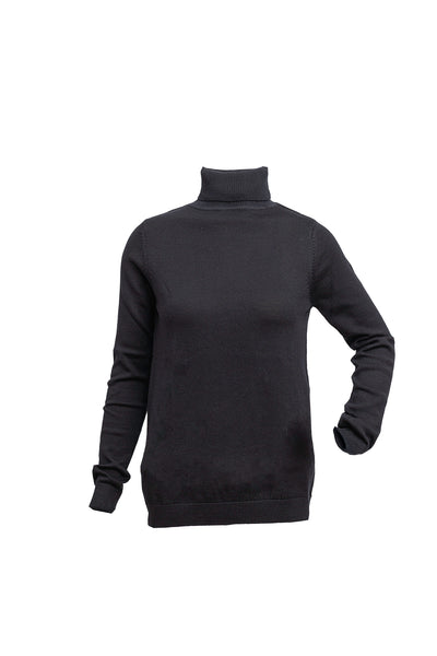 Ladies Extra Fine Merino Wool Roll Neck Jumper