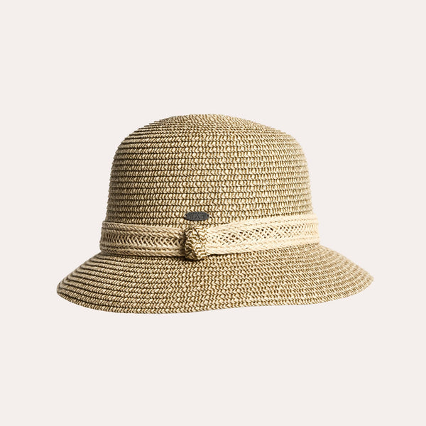 Cecilia Short Cloche Ladies Hat Olive Mix