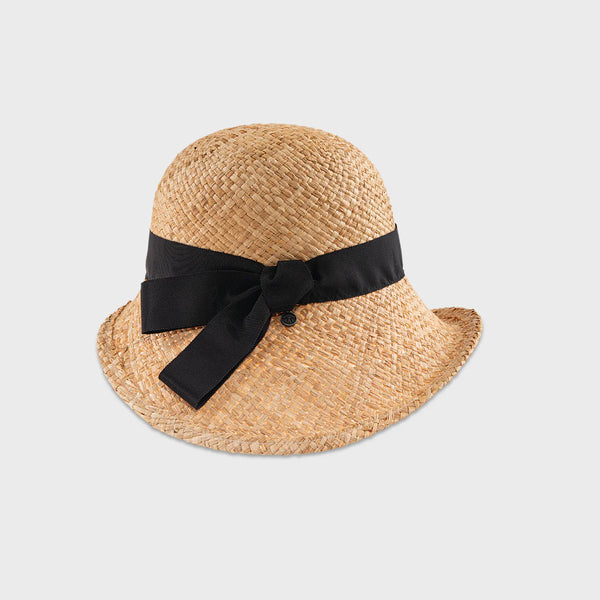 Cleana Cloche in Raffia Straw - Made in Canada