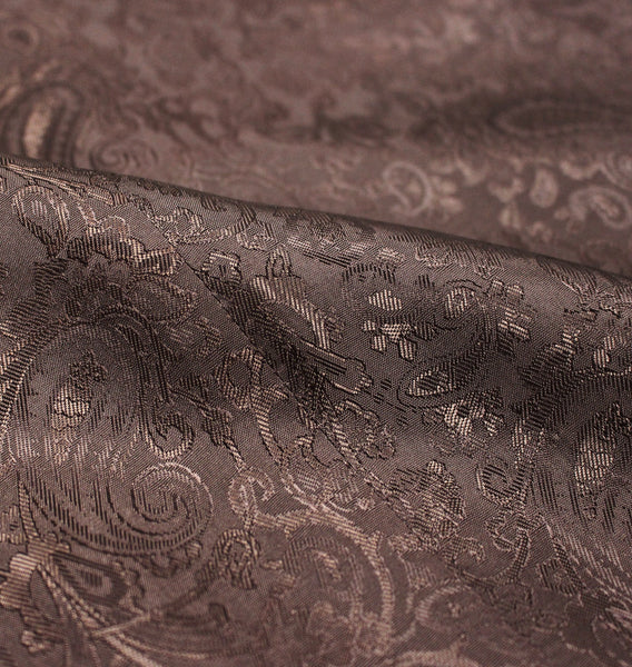 Paisley brown lining of the Brown Harris Tweed vest
