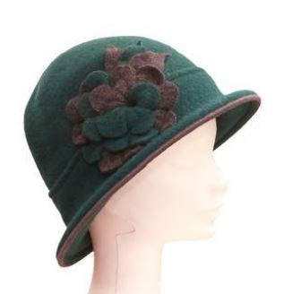 Ladies Wool Cloche Hat (Various Colours)