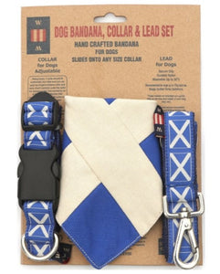 Scotland Dog Collar, Lead and Bandana