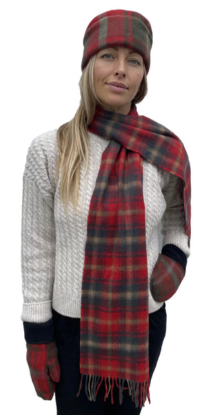Dark Maple Lambswool Scarf