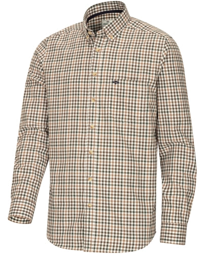 Garvock Cotton Twill Herringbone Check Shirt
