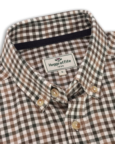 Garvock Cotton Twill Herringbone Check Shirt