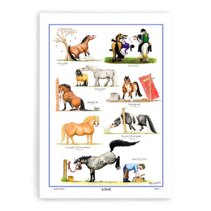 The Grass is Always Greener Horse Tea Towel