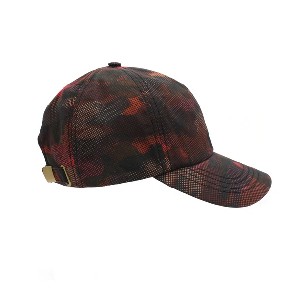 Graphic Camo Baseball Cap made with British Hybrid Aero Waxed Cotton