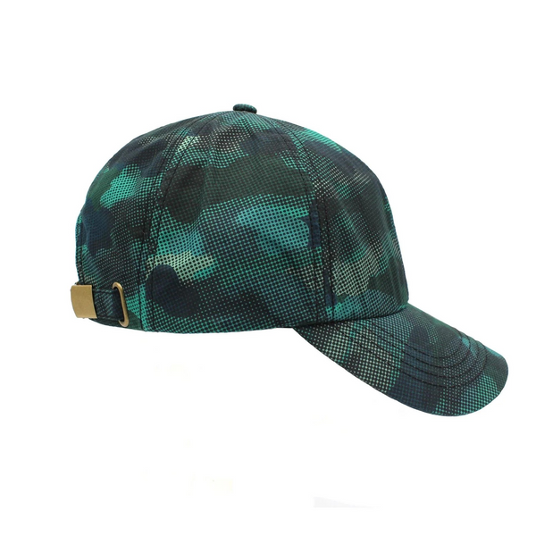 Graphic Camo Baseball Cap made with British Hybrid Aero Waxed Cotton