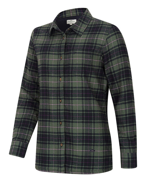 Tartan Ladies Fleece Lined Shirt / Jacket