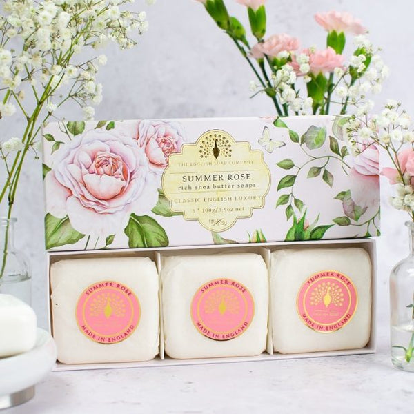 Summer Rose Gift Boxed Hand Soaps