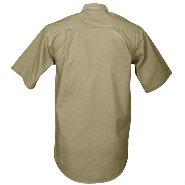 Mens Safari Short Sleeved Shirt without epaulets