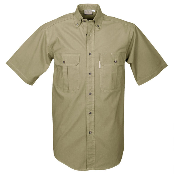 Mens Safari Short Sleeved Shirt without epaulets