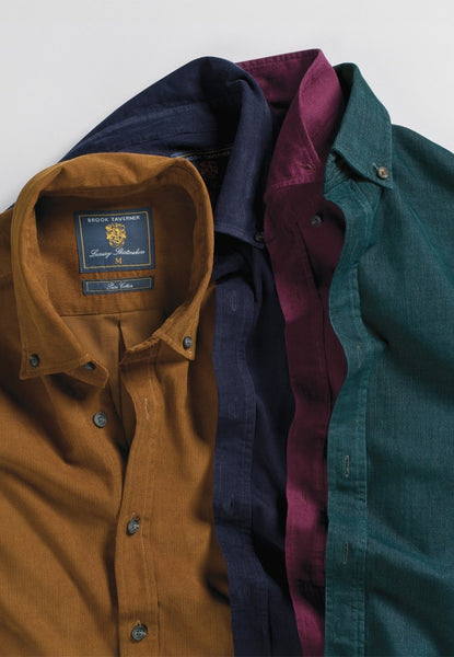 Regular Fit Cotton Needlecord Shirt