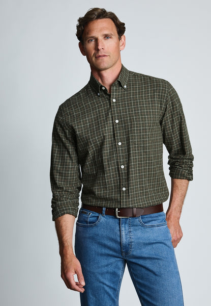 Regular Fit Tattersall Check Cotton Shirt