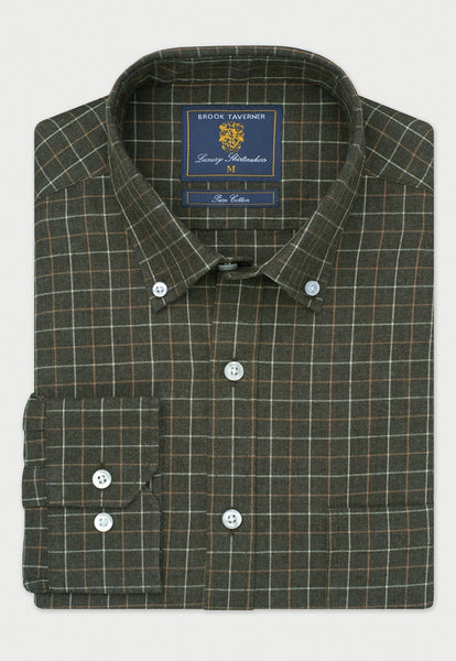 Regular Fit Tattersall Check Cotton Shirt