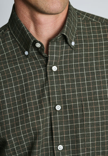 Regular Fit Tattersall Check Cotton Shirt