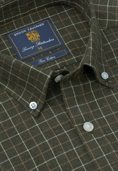 Regular Fit Tattersall Check Cotton Shirt
