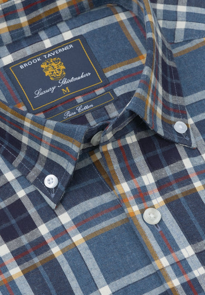 Regular Fit Melange Check Cotton Shirt