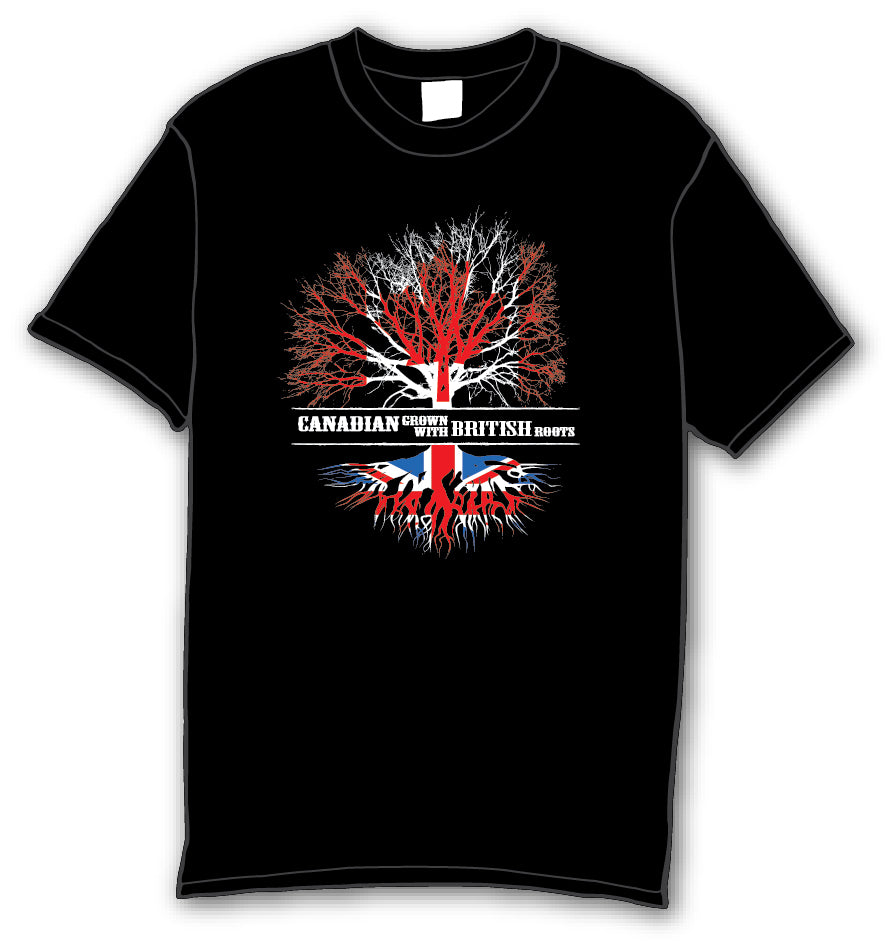 Canadian Grown with British Roots T-Shirts