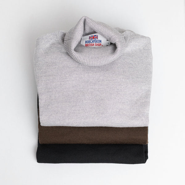 Ladies Extra Fine Merino Wool Roll Neck Jumper