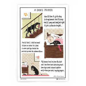 Tottering A Dog's Prayer Tea Towel