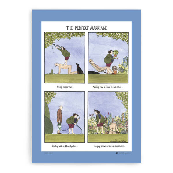 Tottering The Perfect Marriage Tea Towel