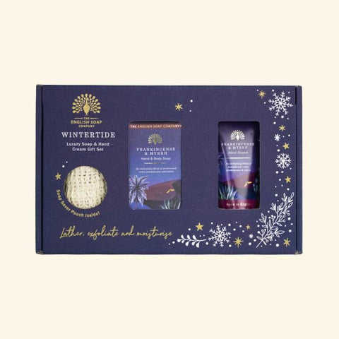 Wintertide Frankincense and Myrrh Luxury Soap and Hand Cream Gift Set