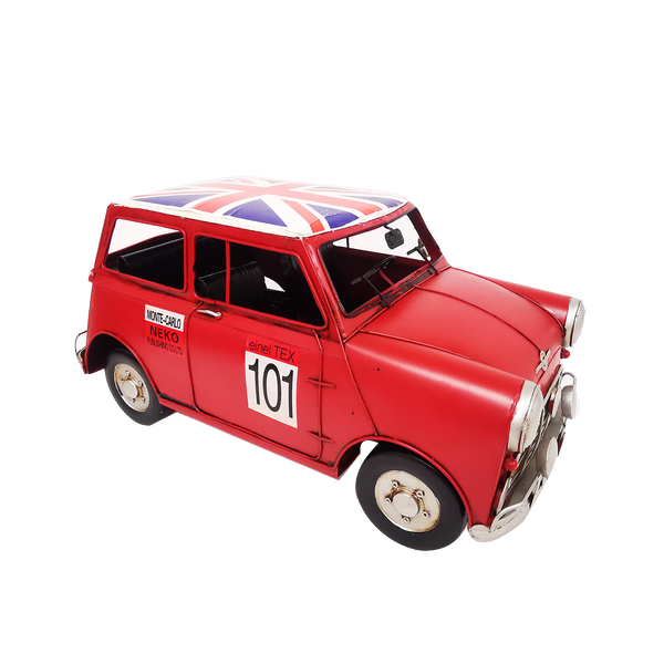 Classic Red Mini Metal Car Model
