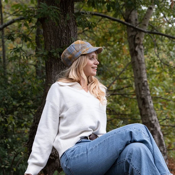 Ladies Rhona Harris Tweed Cadet Cap