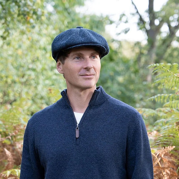 Brodick Harris Tweed 8 Piece Cap