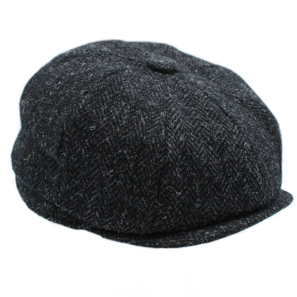 Brodick Harris Tweed 8 Piece Cap