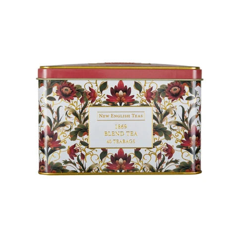 The Embroidery Collection Lotus Flower Tea Tin - Front