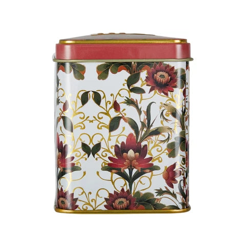 The Embroidery Collection Lotus Flower Tea Tin - Side View