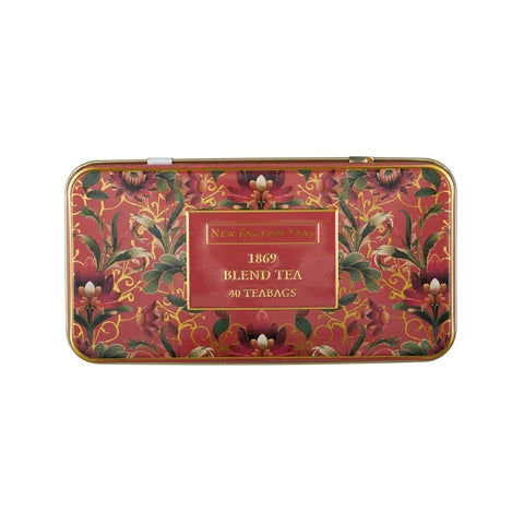 The Embroidery Collection Lotus Flower Tea Tin - Top View
