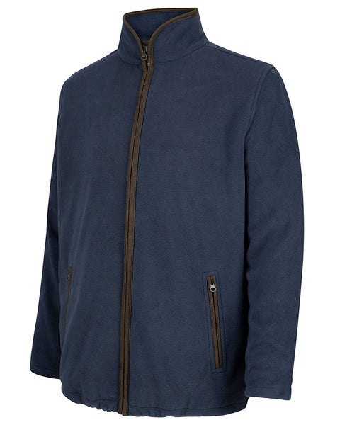 Woodhall Fleece Jacket in Navy on white background