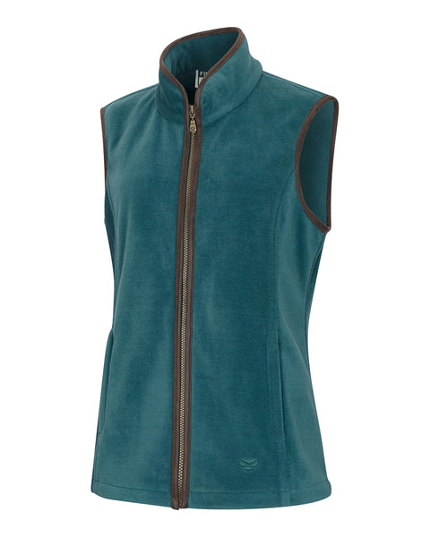 Ladies Stenton Fleece Gilet in Teal 