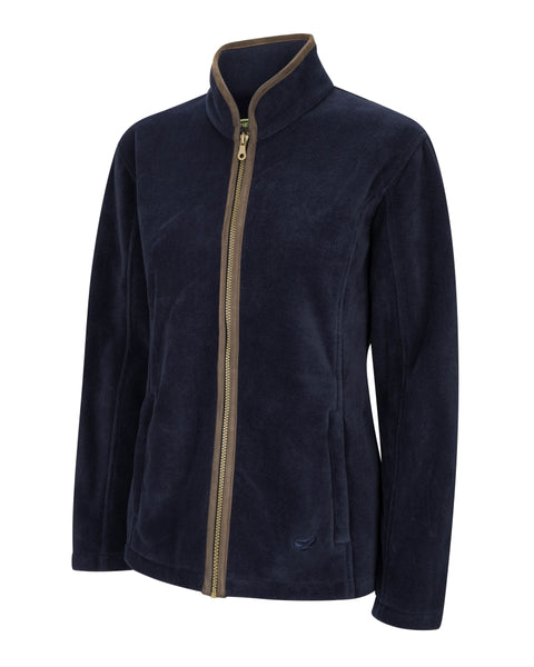 Stenton Ladies Fleece Jacket Midnight Navy shown with white background