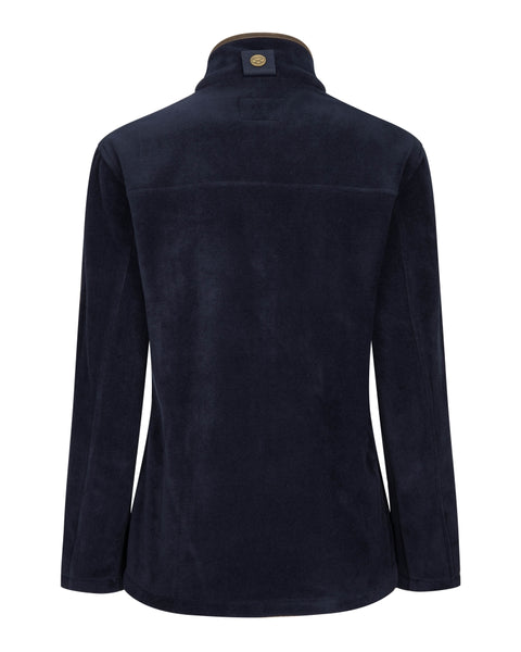 Stenton Ladies Fleece Jacket Midnight Navy with backside shown
